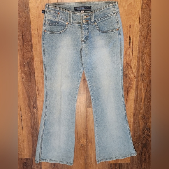Tyte Jeans Denim - Tyte Flare Jeans Split Hem Light Wash Junior's Size 7